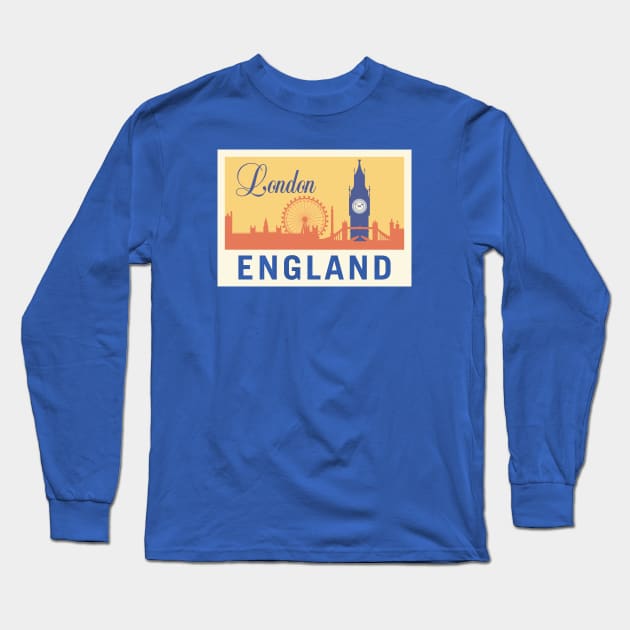 London England Long Sleeve T-Shirt by Wintrly